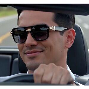 Sunglasses for Men Women Kleo Fashion Designer Flat Top Square Aviator‎ Shades